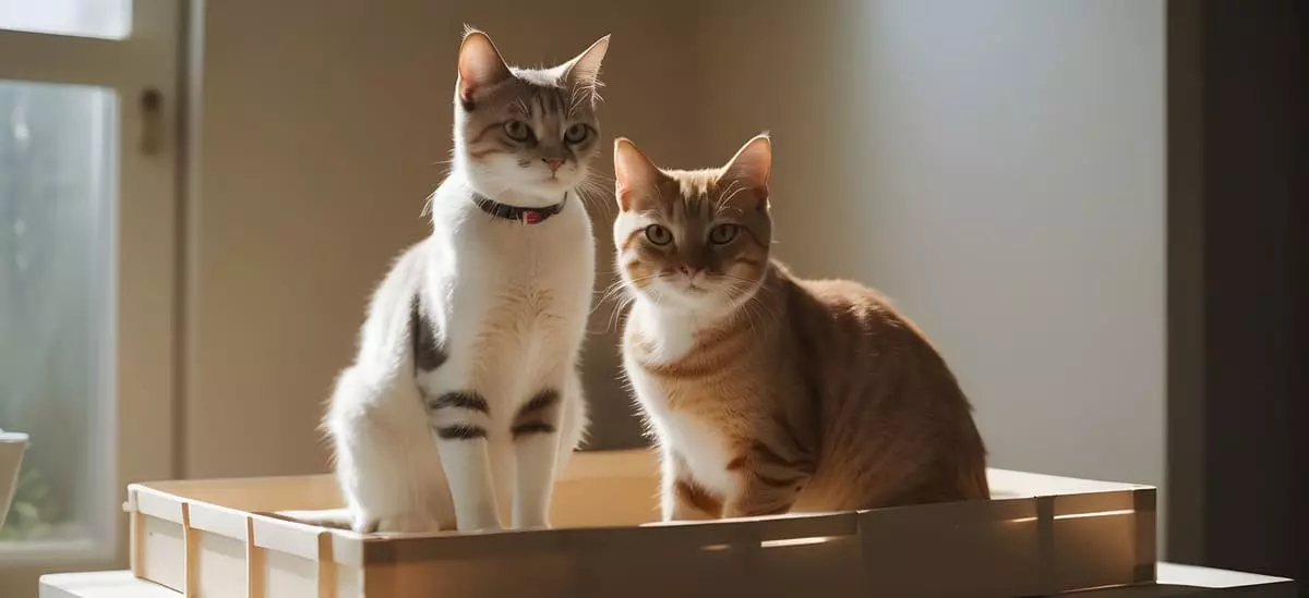 transporter dla dwóch kotów